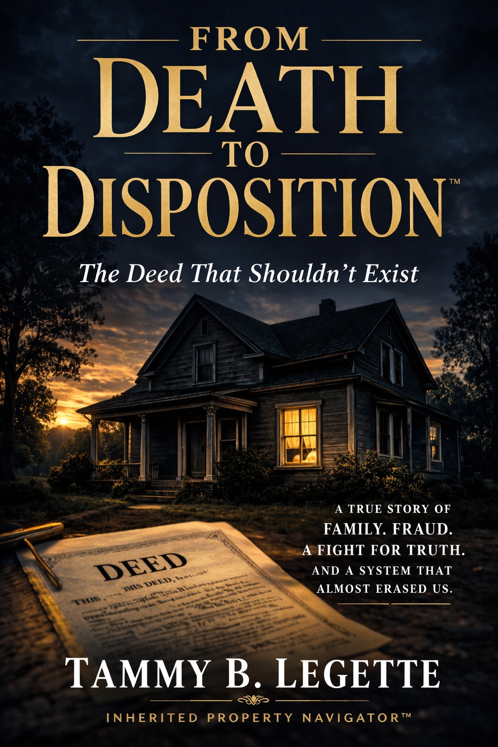 From Death to Disposition book cover by Tammy B. Legette